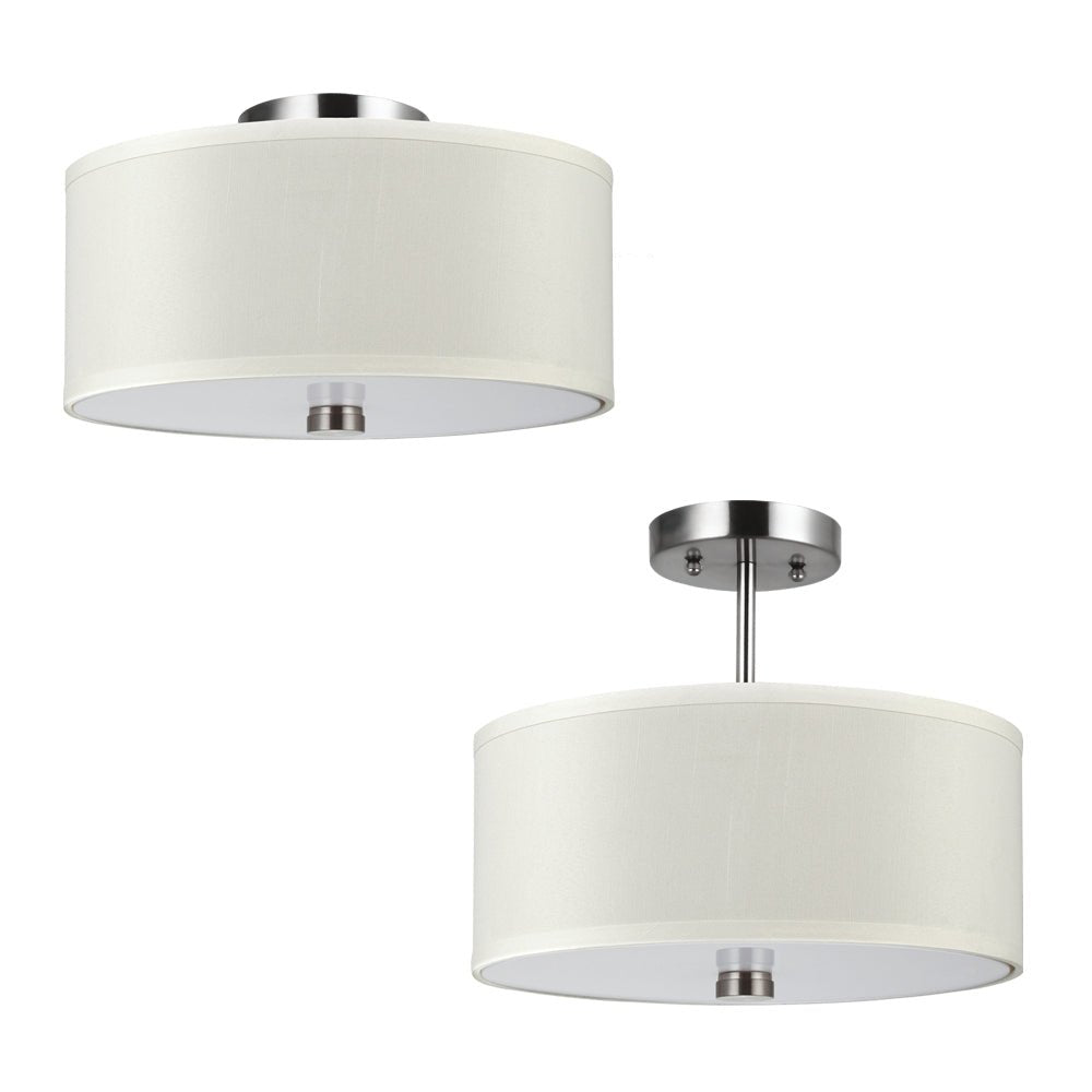 Semi-plafonnier Dayna Shade Pendants - Nickel brossé by Visual Comfort Studio | Luminaires & cie