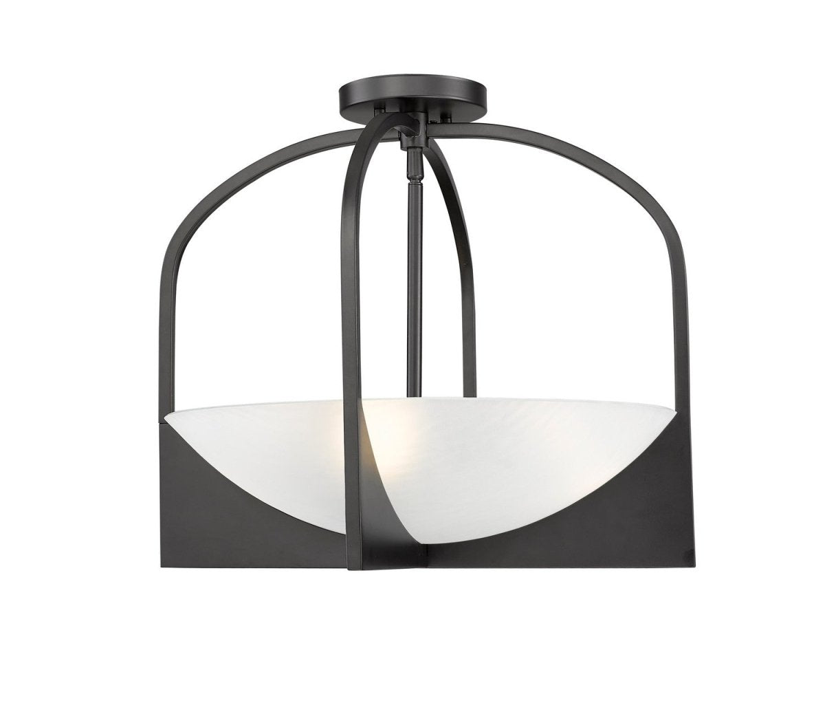 Semi-plafonnier Devon - Noir mat by Z-Lite | Luminaires & cie