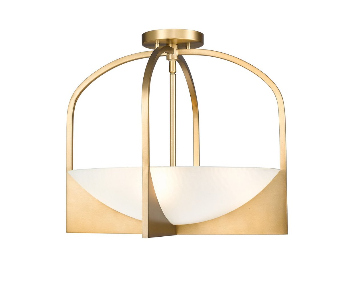 Semi-plafonnier Devon - Or moderne by Z-Lite | Luminaires & cie