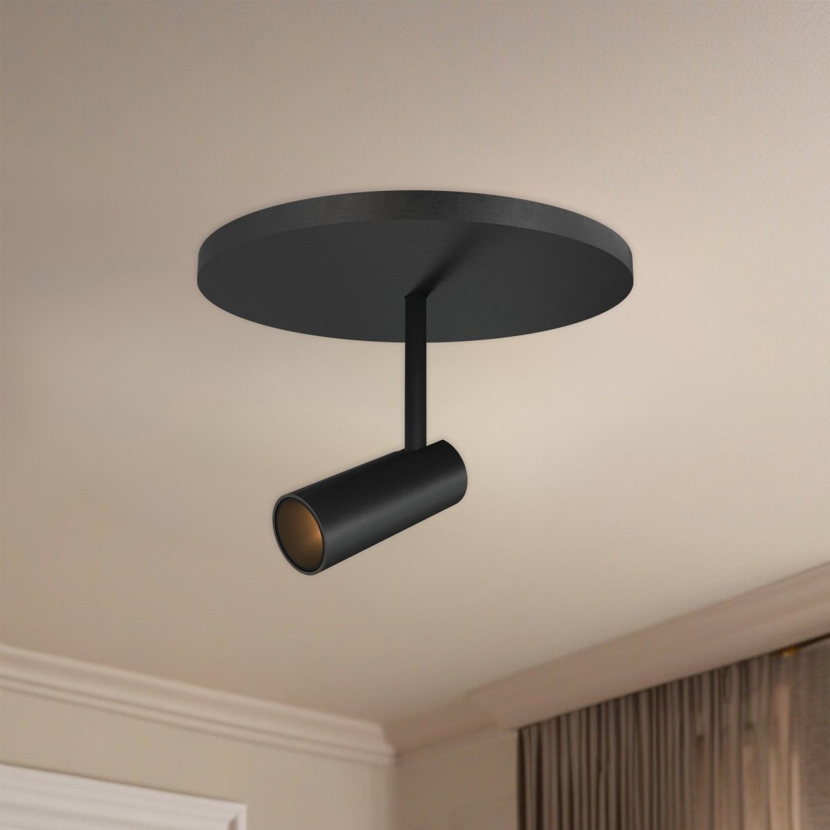 Semi - plafonnier Downey - Noir 4 3/8" 3 3/4" by Kuzco Lighting | Luminaires & cie