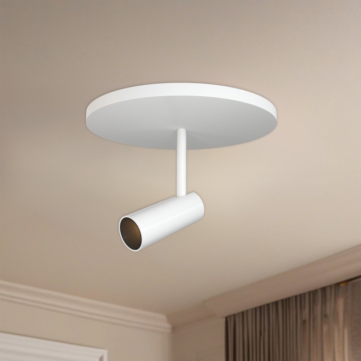 Semi - plafonnier Downey - Blanc 4 3/8" 3 3/4" by Kuzco Lighting | Luminaires & cie