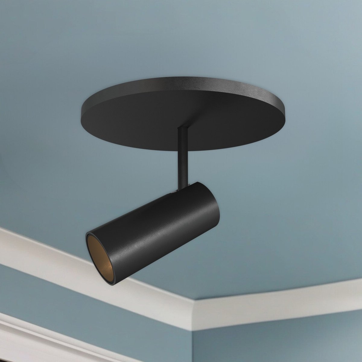Semi - plafonnier Downey - Noir 4 3/8" 4 1/4" by Kuzco Lighting | Luminaires & cie