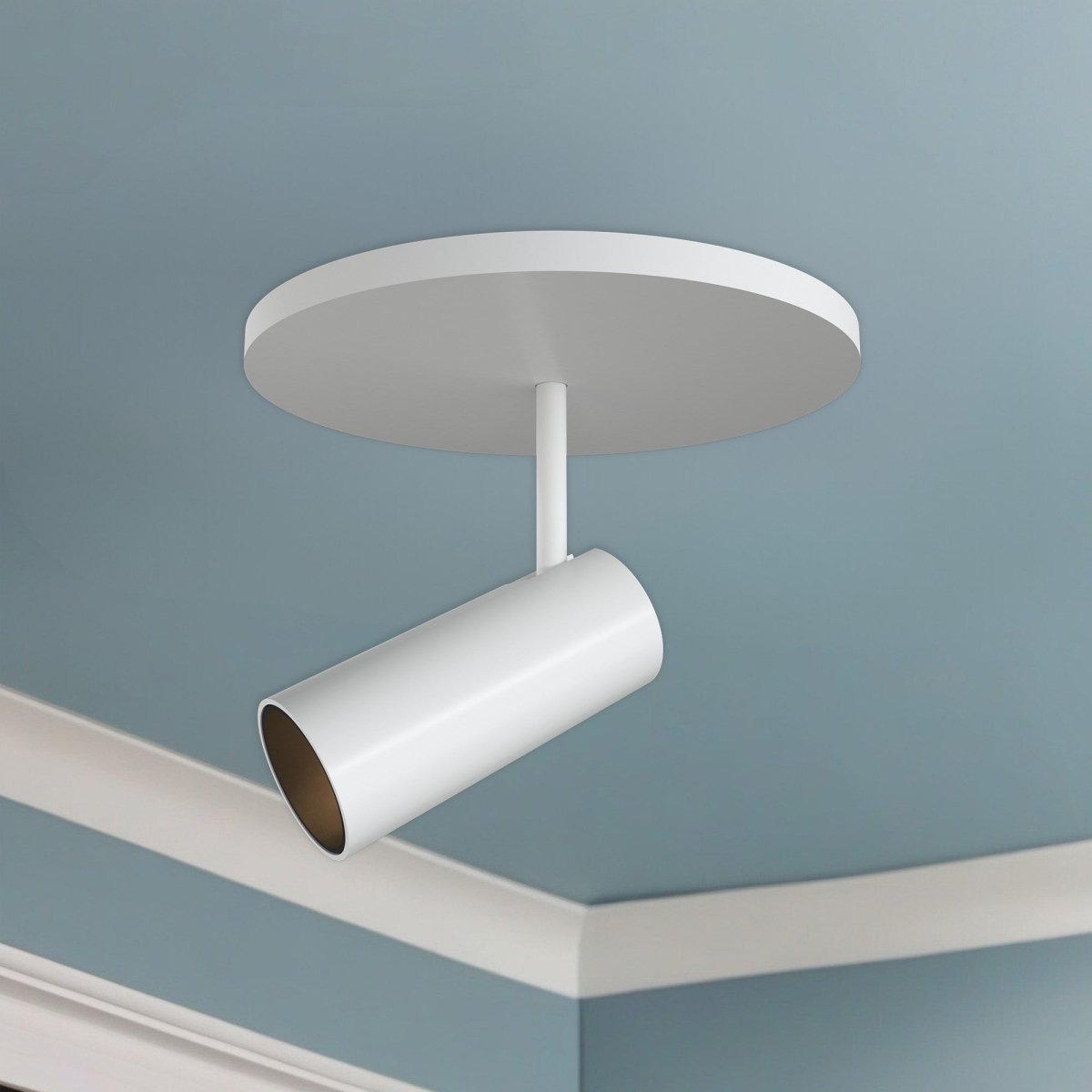 Semi - plafonnier Downey - Blanc 4 3/8" 4 1/4" by Kuzco Lighting | Luminaires & cie