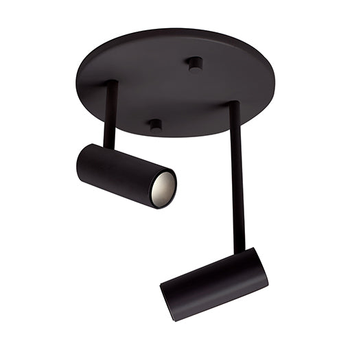 Tête de rail Downey Noir, 4 3/8", 5 3/4" – Kuzco Lighting