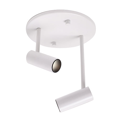 Tête de rail Downey Blanc, 4 3/8", 5 3/4" – Kuzco Lighting