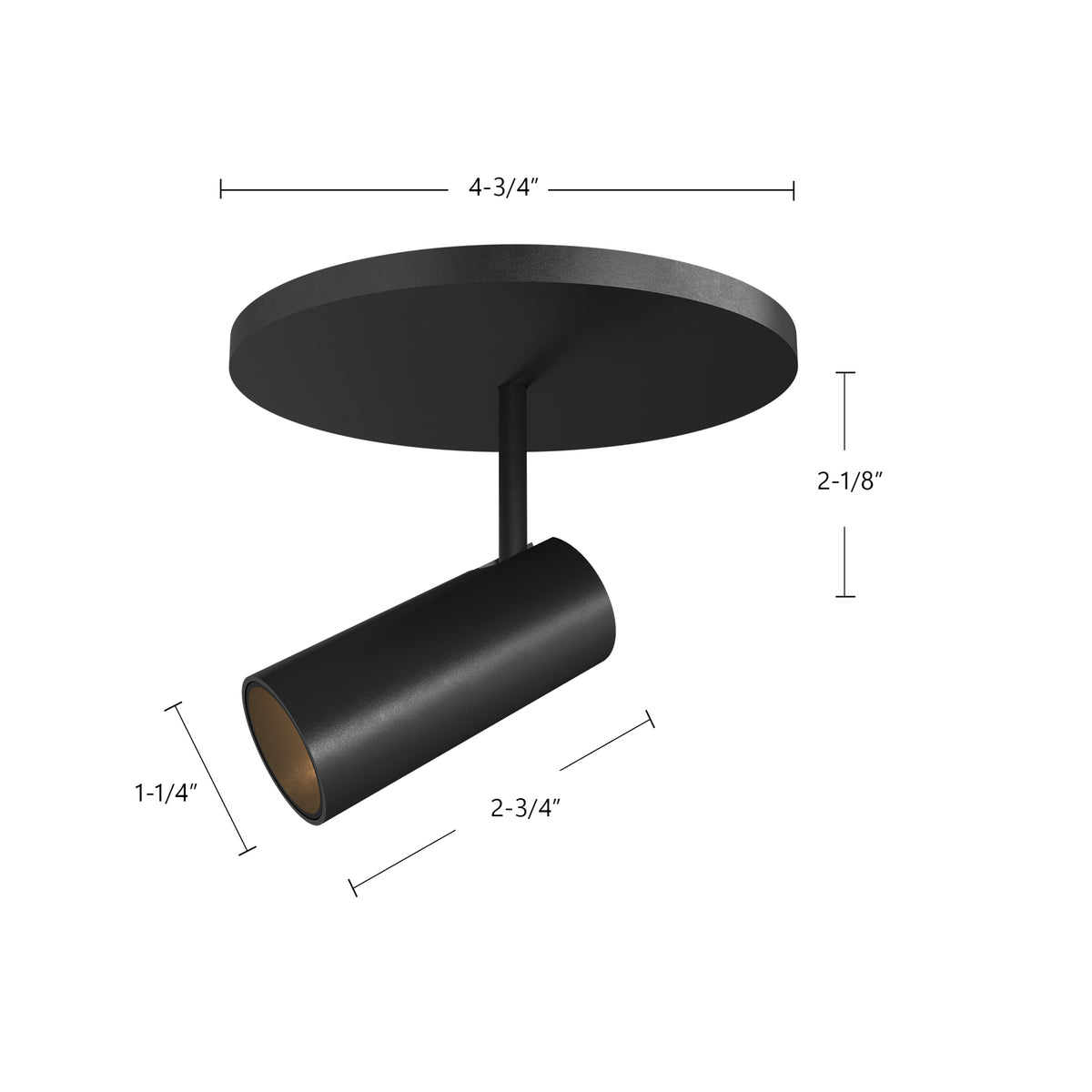 Tête de rail Downey Noir, 4 3/8", 4 1/4" – vue 4