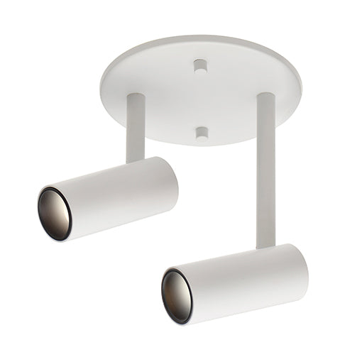 Tête de rail Downey Blanc, 4 3/8", 6 1/4" – Kuzco Lighting