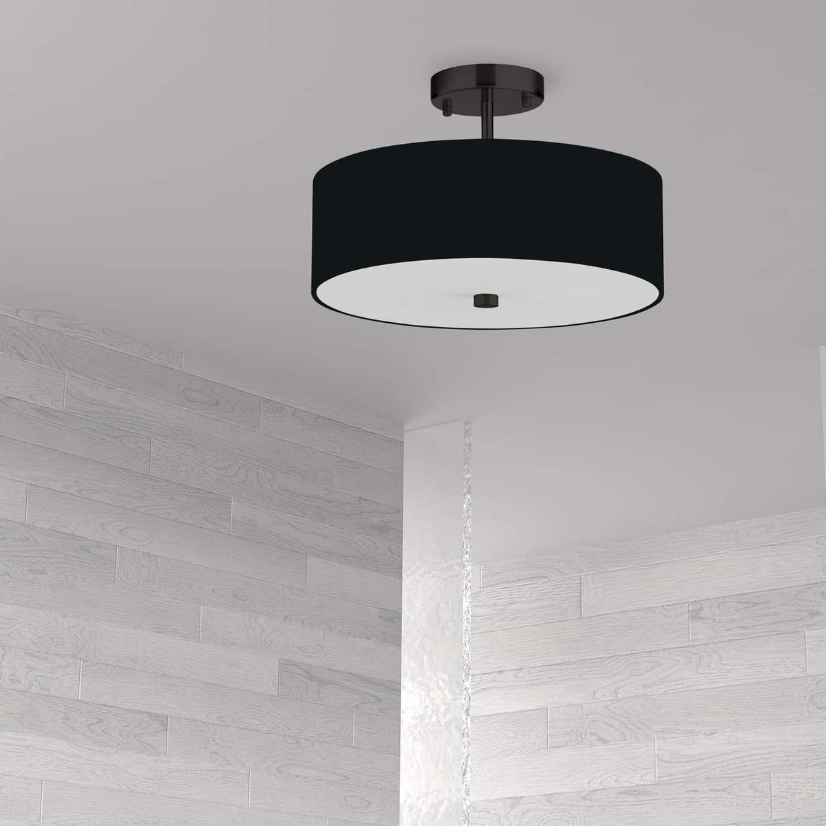 Semi-plafonnier Everly Noir / Noir mat – vue 2