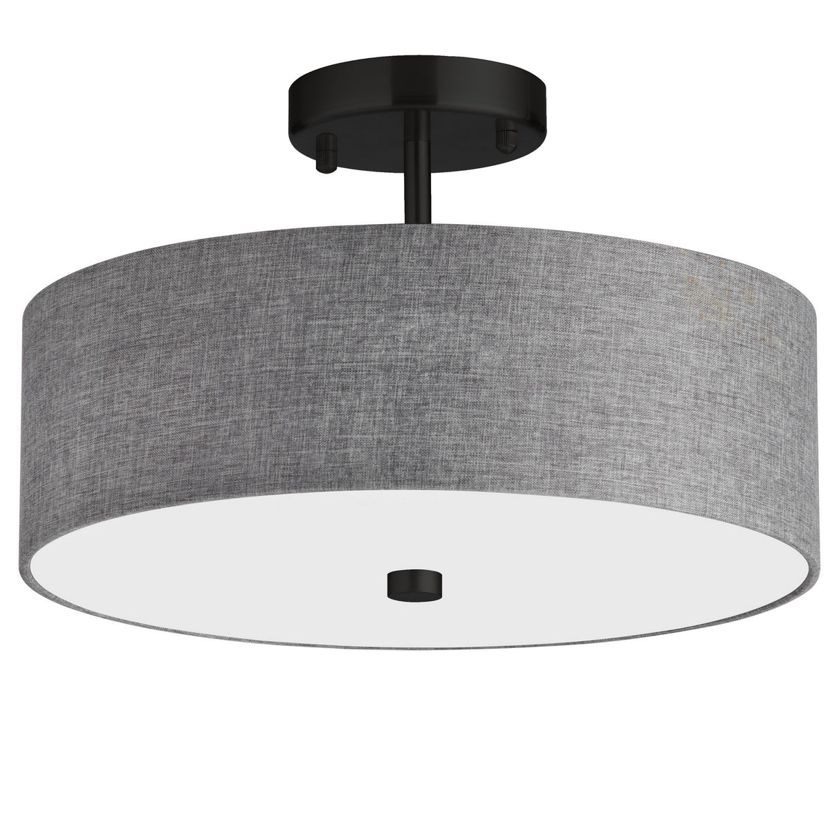 Semi-plafonnier Everly Gris / Noir mat – Dainolite