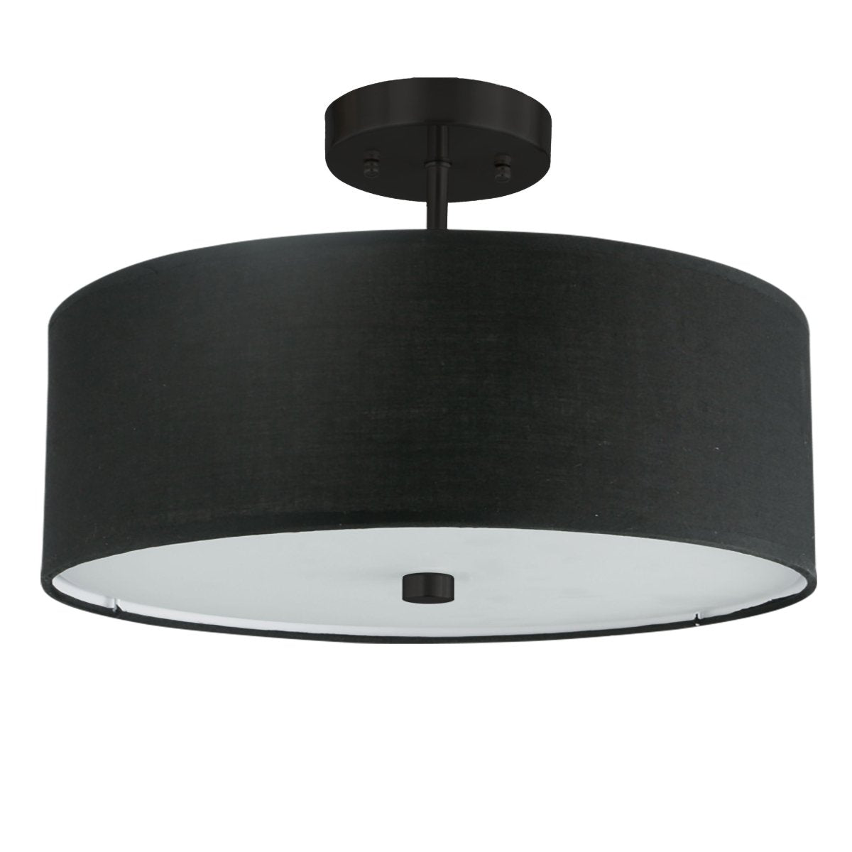 Semi - plafonnier Everly - Noir mat Noir by Dainolite | Luminaires & cie