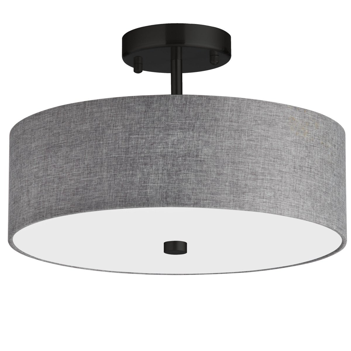 Semi - plafonnier Everly - Noir mat Gris by Dainolite | Luminaires & cie