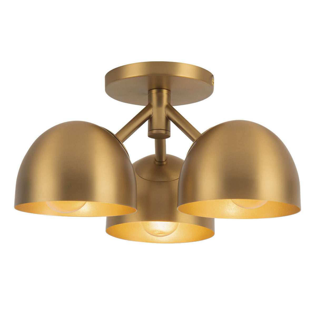 Semi-plafonnier Fosso Or brossé, 12 1/2" – Kuzco Lighting