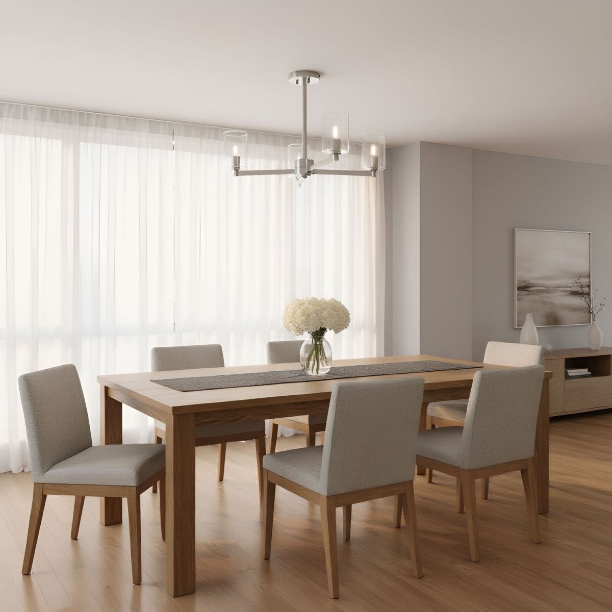 Semi-plafonnier Fullton - Nickel brossé 23 1/8" by Visual Comfort Studio | Luminaires & cie