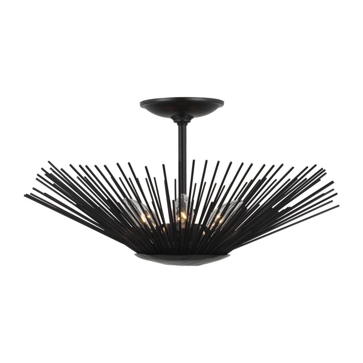 Semi-plafonnier Helios - Fer vieilli by Visual Comfort Studio | Luminaires & cie