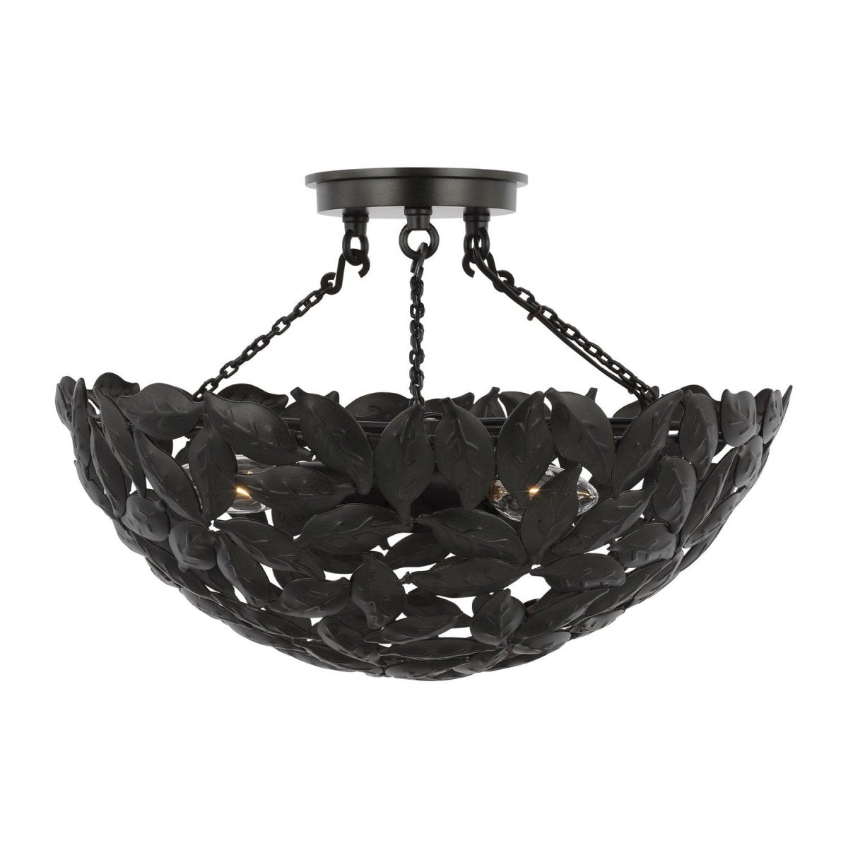 Semi-plafonnier Kelan - Fer vieilli by Visual Comfort Studio | Luminaires & cie