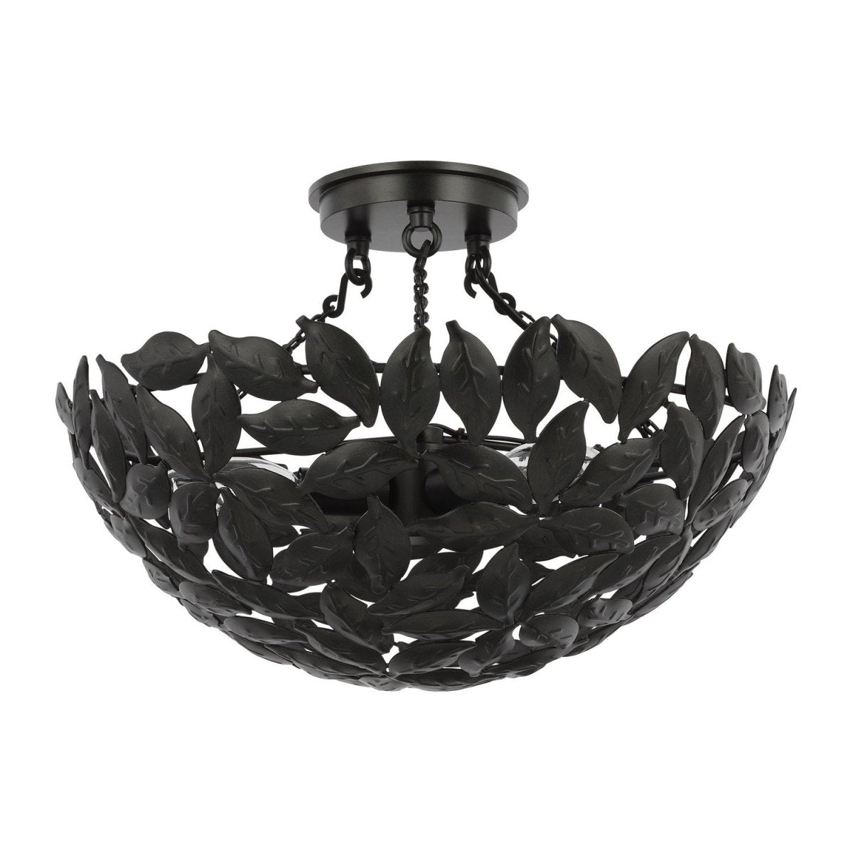 Semi-plafonnier Kelan - Blanc texturé by Visual Comfort Studio | Luminaires & cie