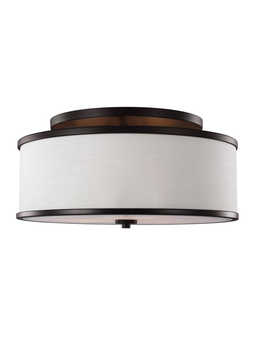 Semi-plafonnier Lennon - Bronze huilé 20" by Visual Comfort Studio | Luminaires & cie