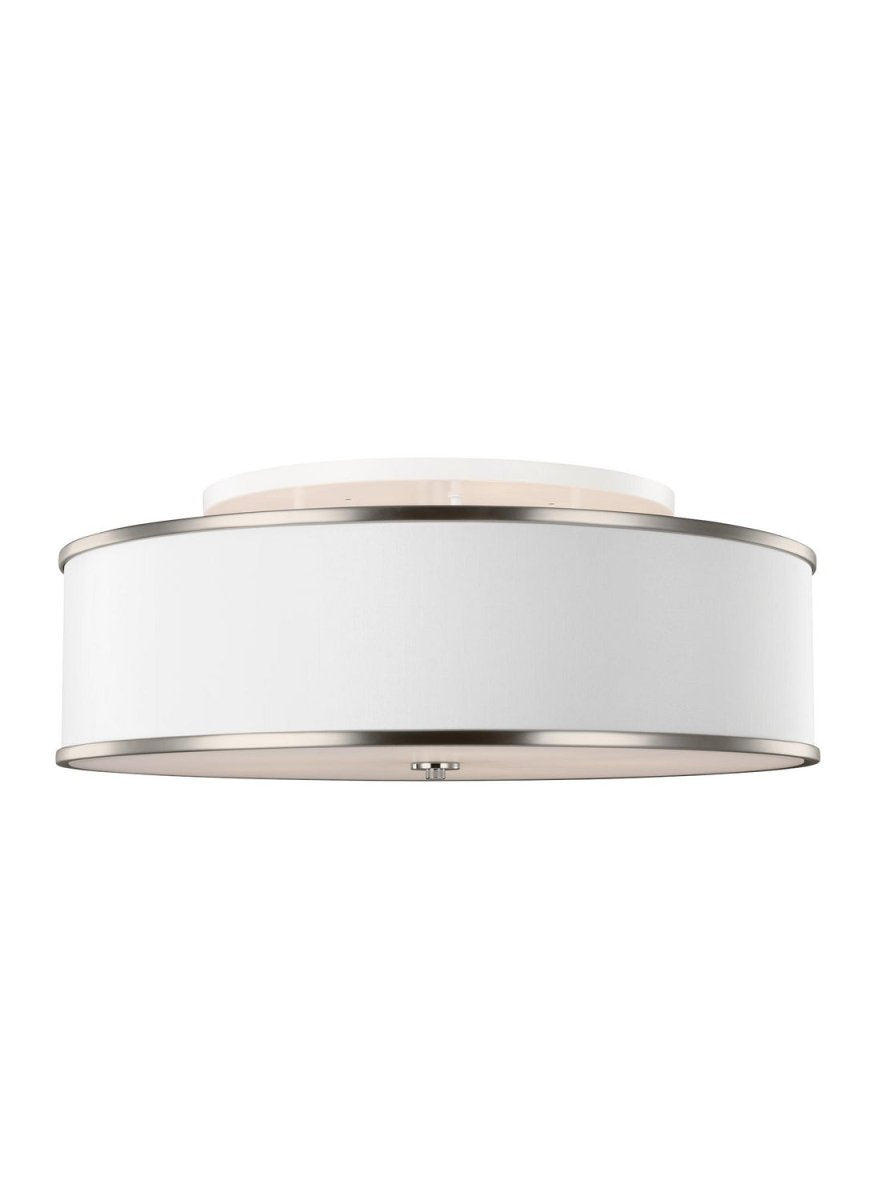 Semi-plafonnier Lennon - Nickel satiné 30 1/4" by Visual Comfort Studio | Luminaires & cie