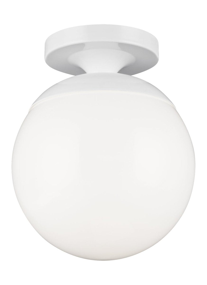 Semi-plafonnier Leo - Hanging Globe - Blanc Blanc mat by Visual Comfort Studio | Luminaires & cie