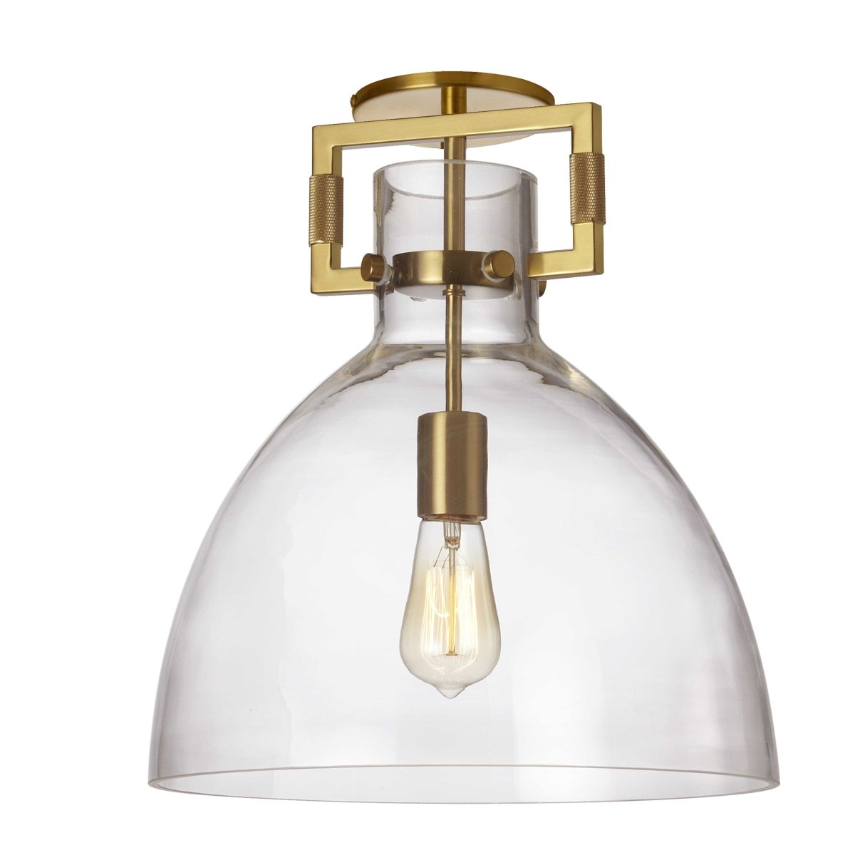 Semi - plafonnier Liberty - Laiton vieilli Clair by Dainolite | Luminaires & cie