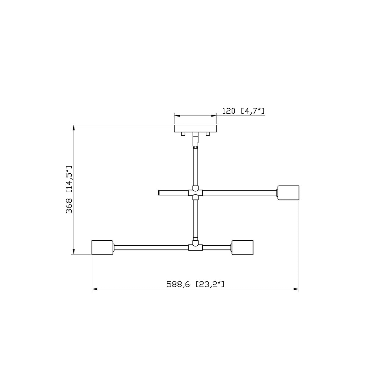 Semi-plafonnier Modernist