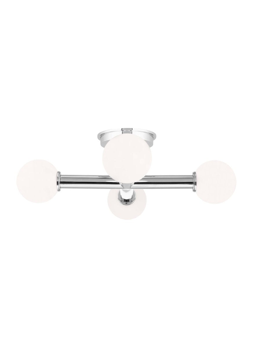 Semi-plafonnier Nodes - Blanc mat by Visual Comfort Studio | Luminaires & cie