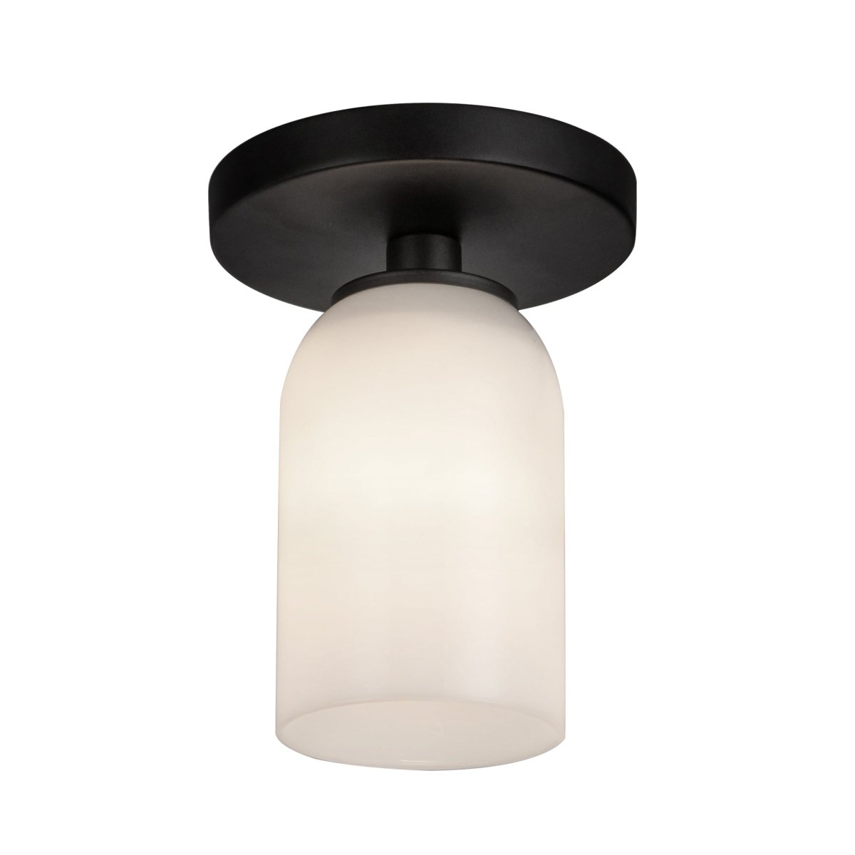 Semi - plafonnier Nola - Abat - jour en verre d'opale by Kuzco Lighting | Luminaires & cie