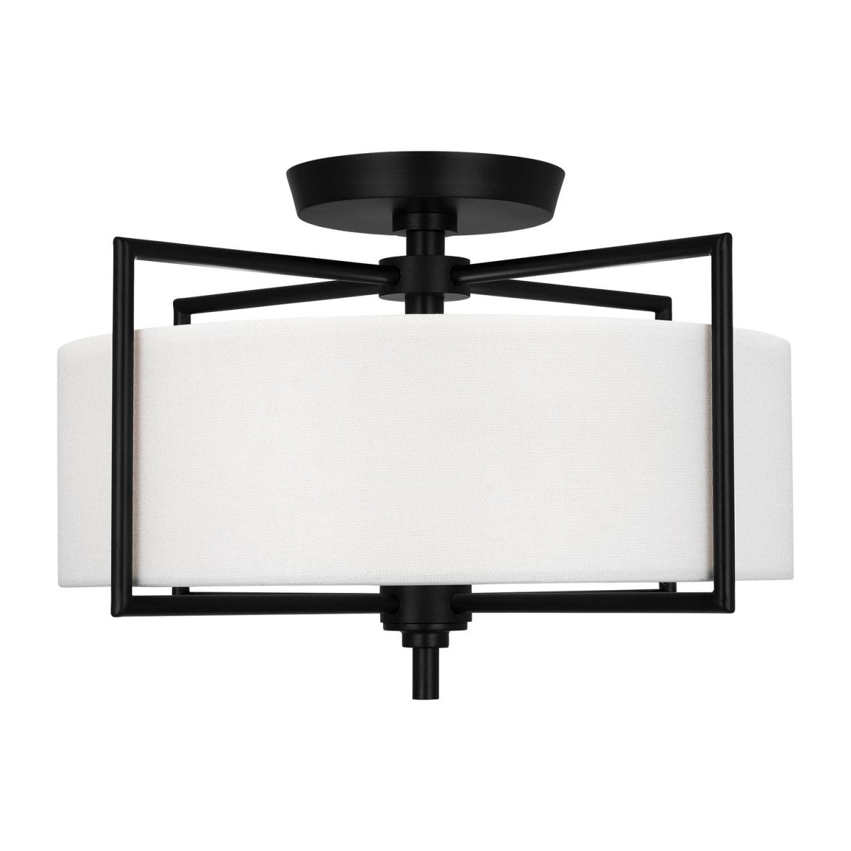 Semi-plafonnier Perno - Fer vieilli 15" by Visual Comfort Studio | Luminaires & cie