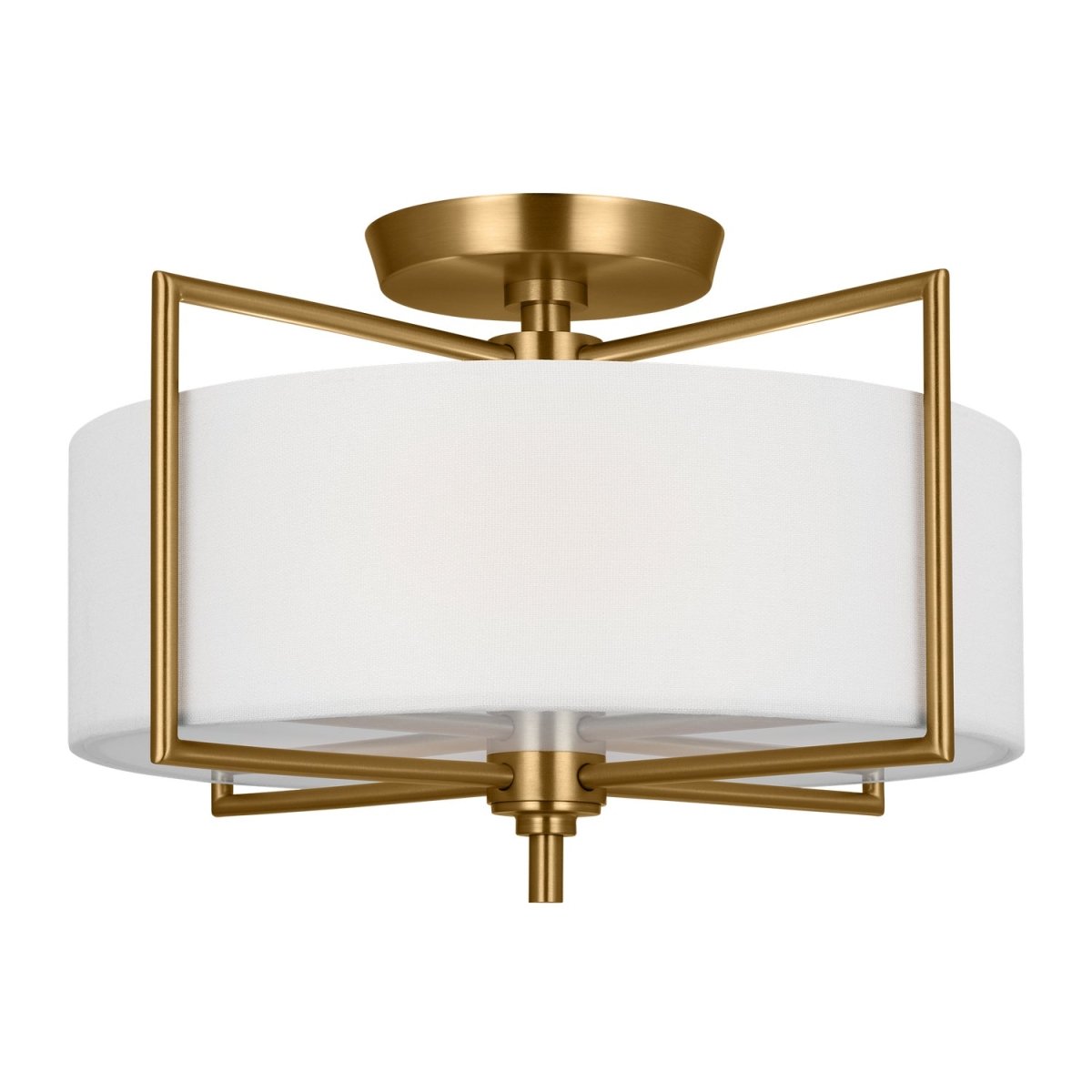 Semi-plafonnier Perno - Laiton bruni 15" by Visual Comfort Studio | Luminaires & cie