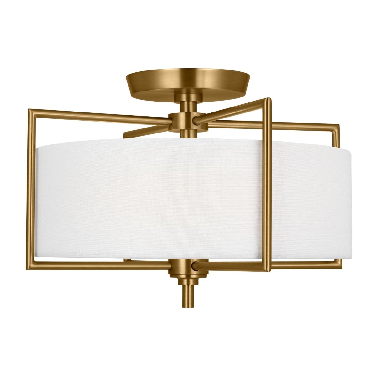 Semi-plafonnier Perno - Laiton bruni 15" by Visual Comfort Studio | Luminaires & cie