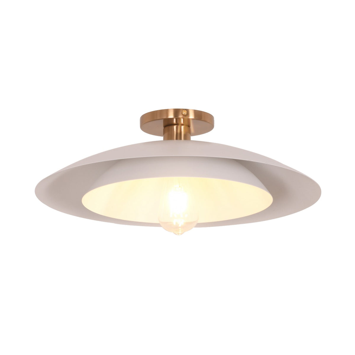 Semi-plafonnier Pima Blanc mat – vue 2