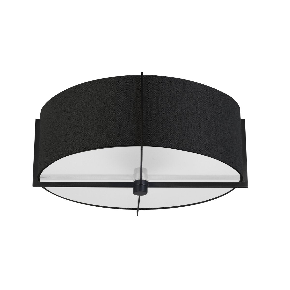 Semi - plafonnier Preston - Noir mat Noir by Dainolite | Luminaires & cie