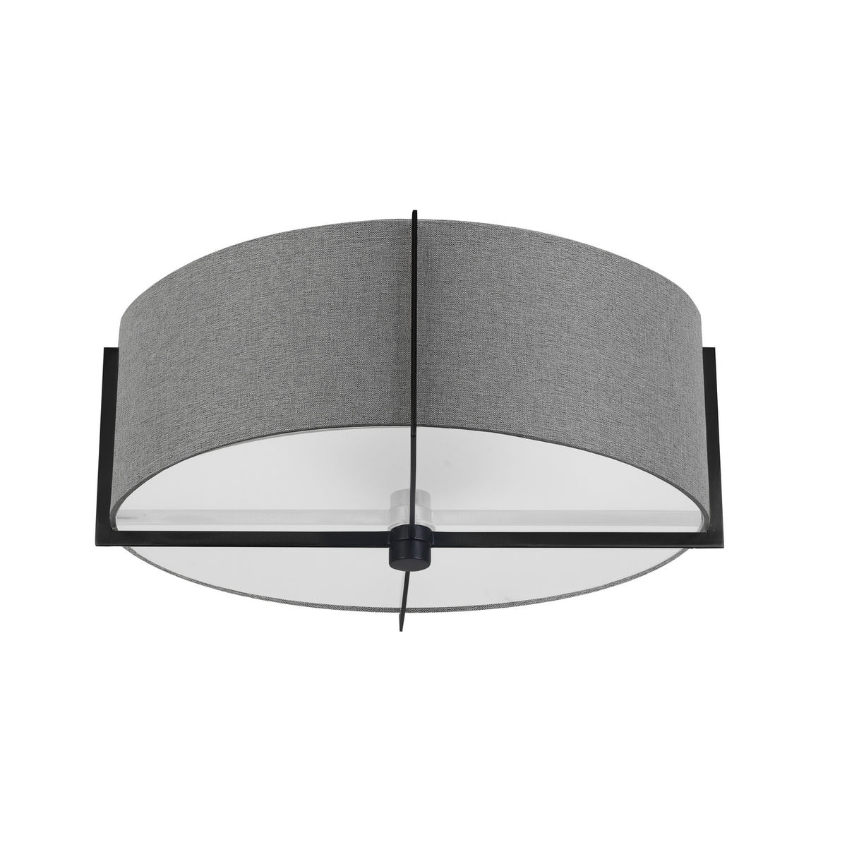 Semi-plafonnier Preston Gris / Noir mat – Dainolite