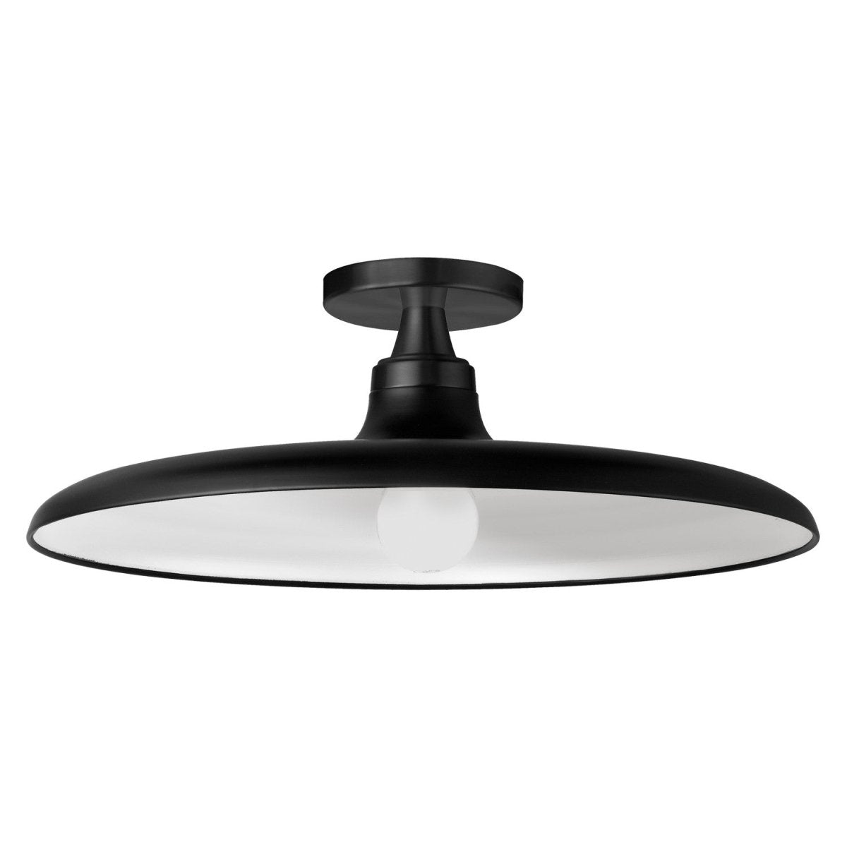 Semi-plafonnier Quentin - 18" Noir mat by Dainolite | Luminaires & cie
