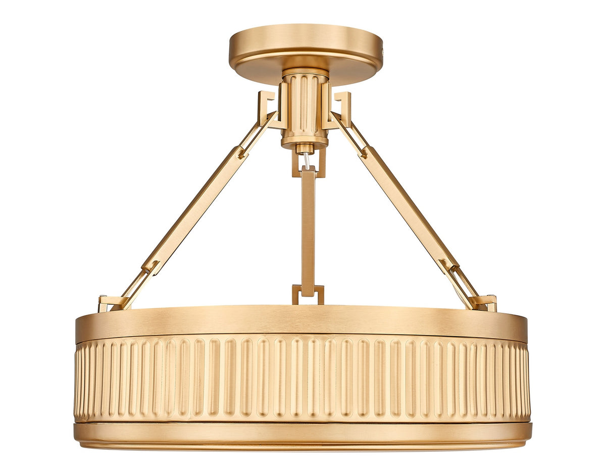 Semi-plafonnier Quinn Or moderne, 15" – vue 4