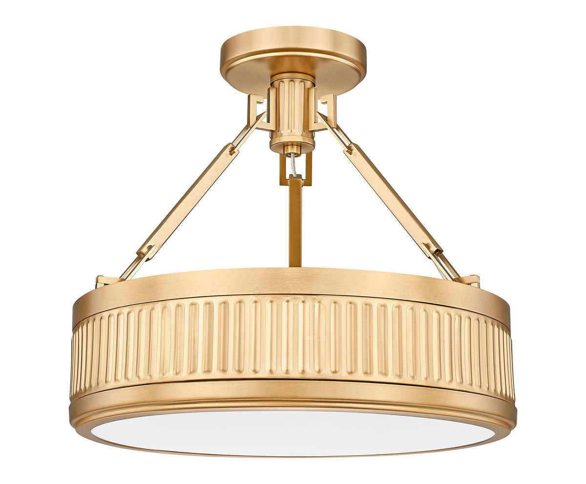 Semi-plafonnier Quinn Or moderne, 15" – vue 5
