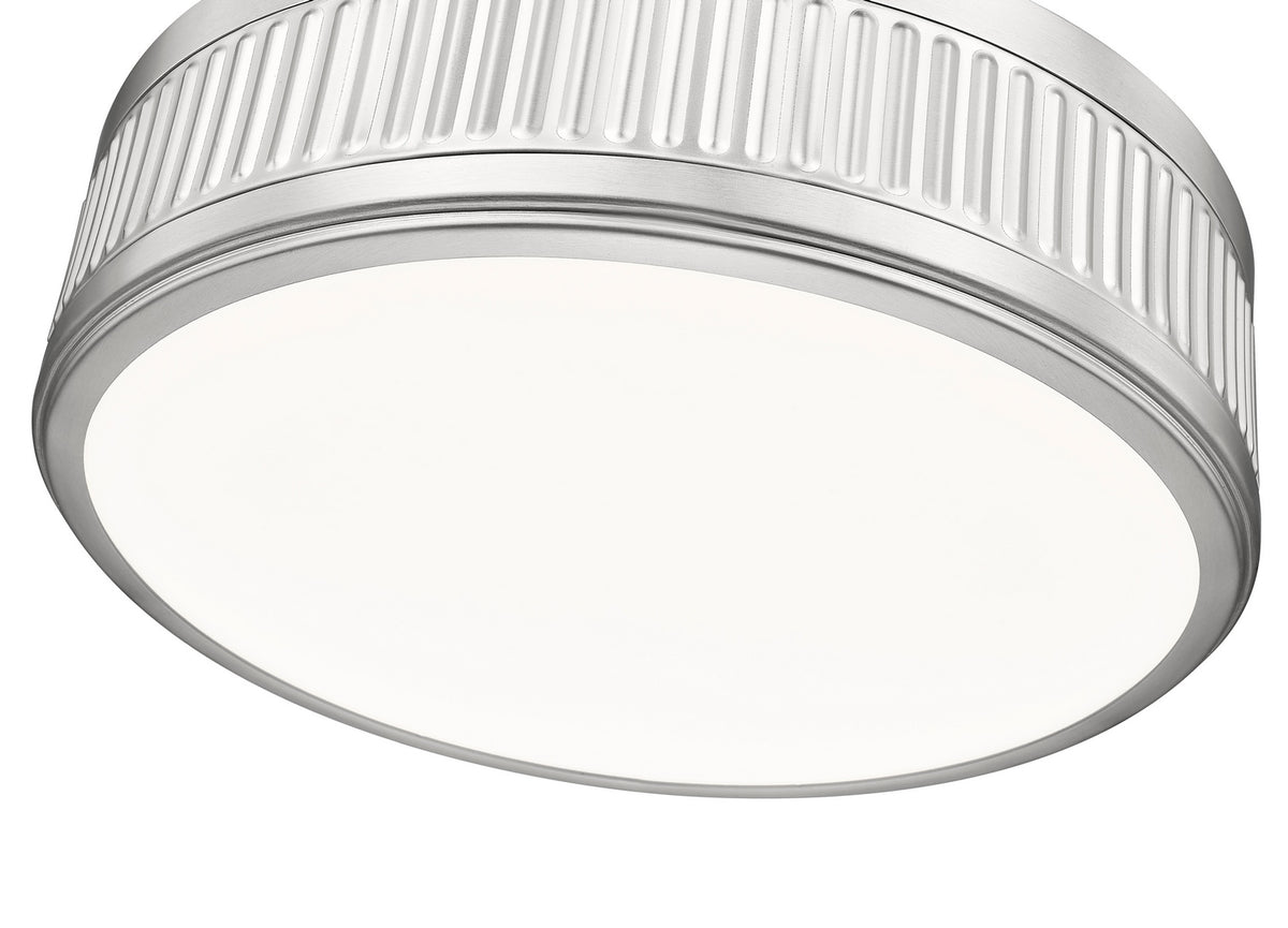 Semi-plafonnier Quinn Nickel satiné, 15" – vue 2