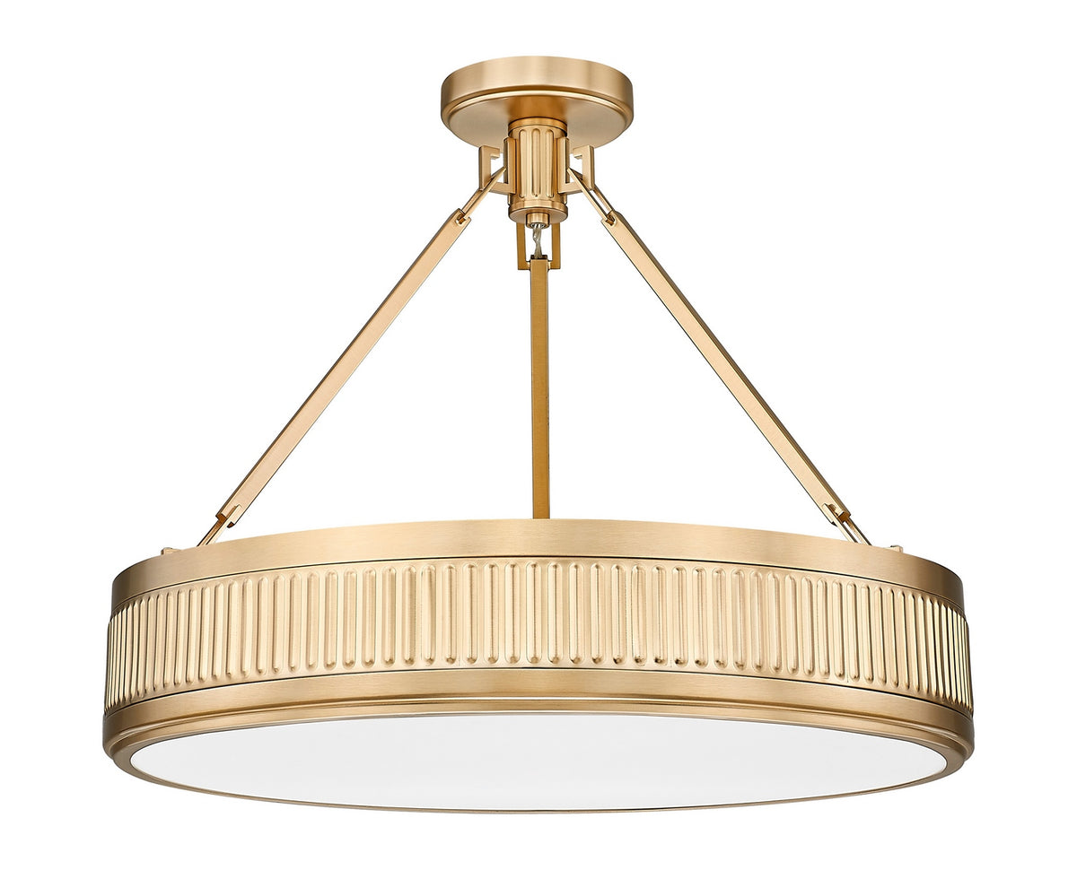 Semi-plafonnier Quinn Or moderne, 22" – vue 2