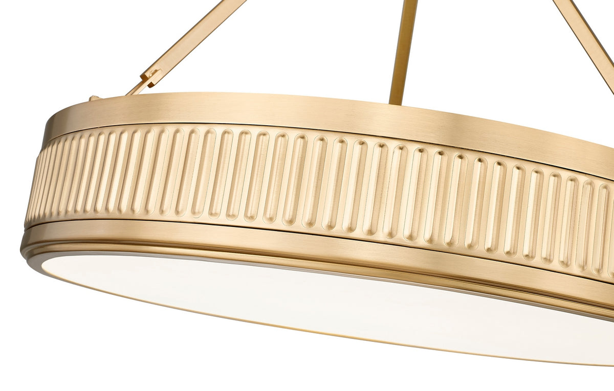 Semi-plafonnier Quinn Or moderne, 22" – vue 5