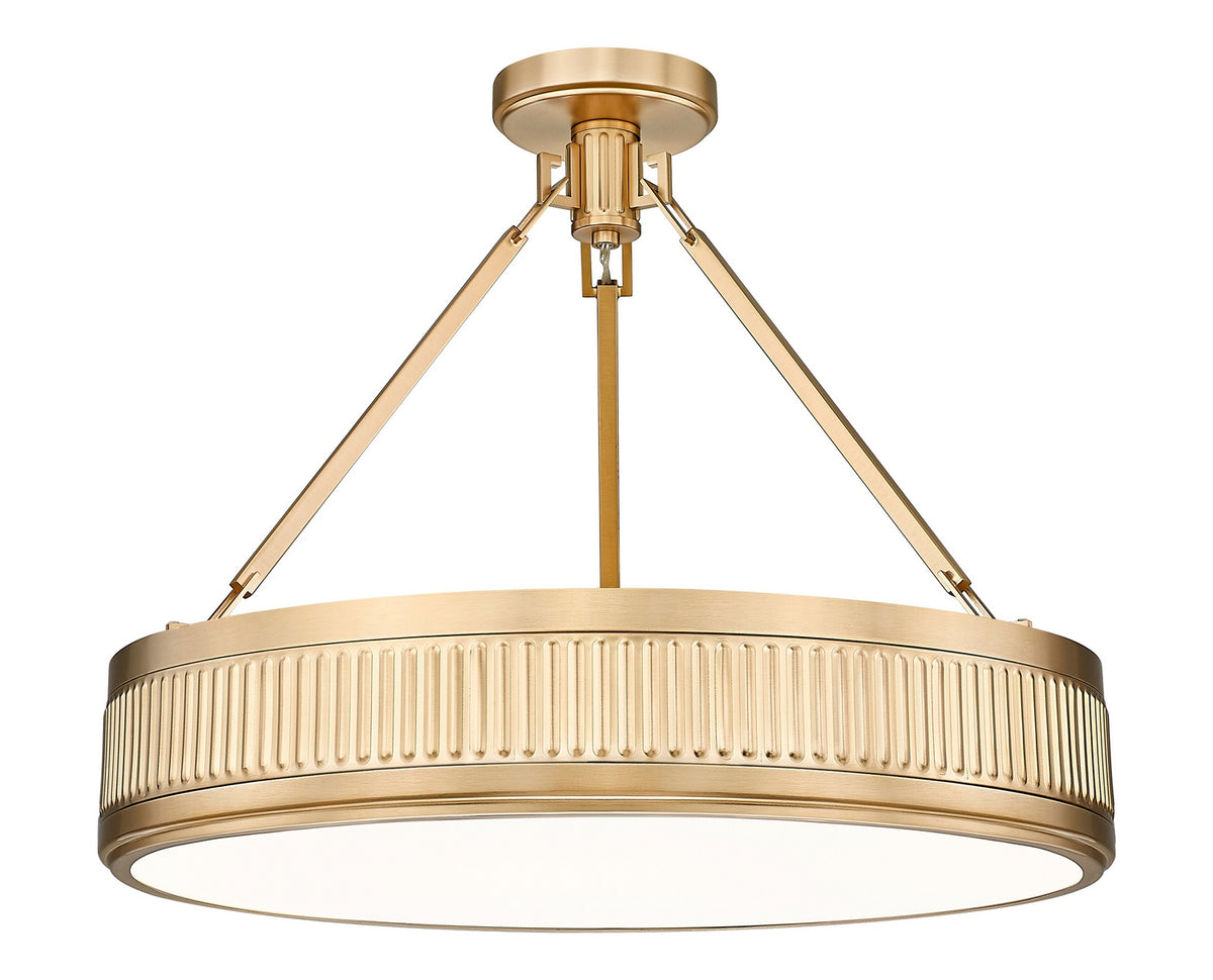 Semi-plafonnier Quinn Or moderne, 22" – Z-Lite