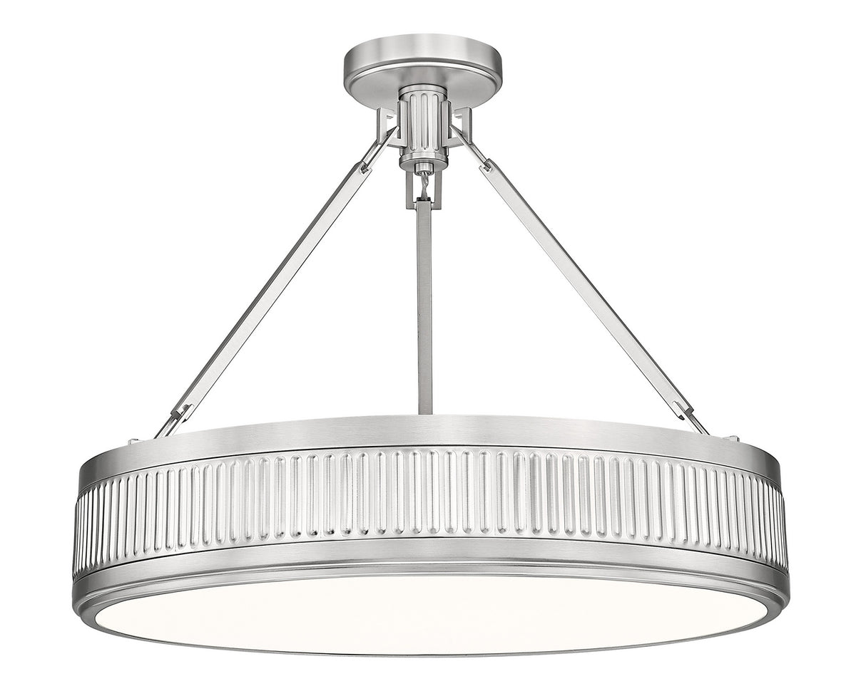 Semi-plafonnier Quinn Nickel satiné, 22" – Z-Lite