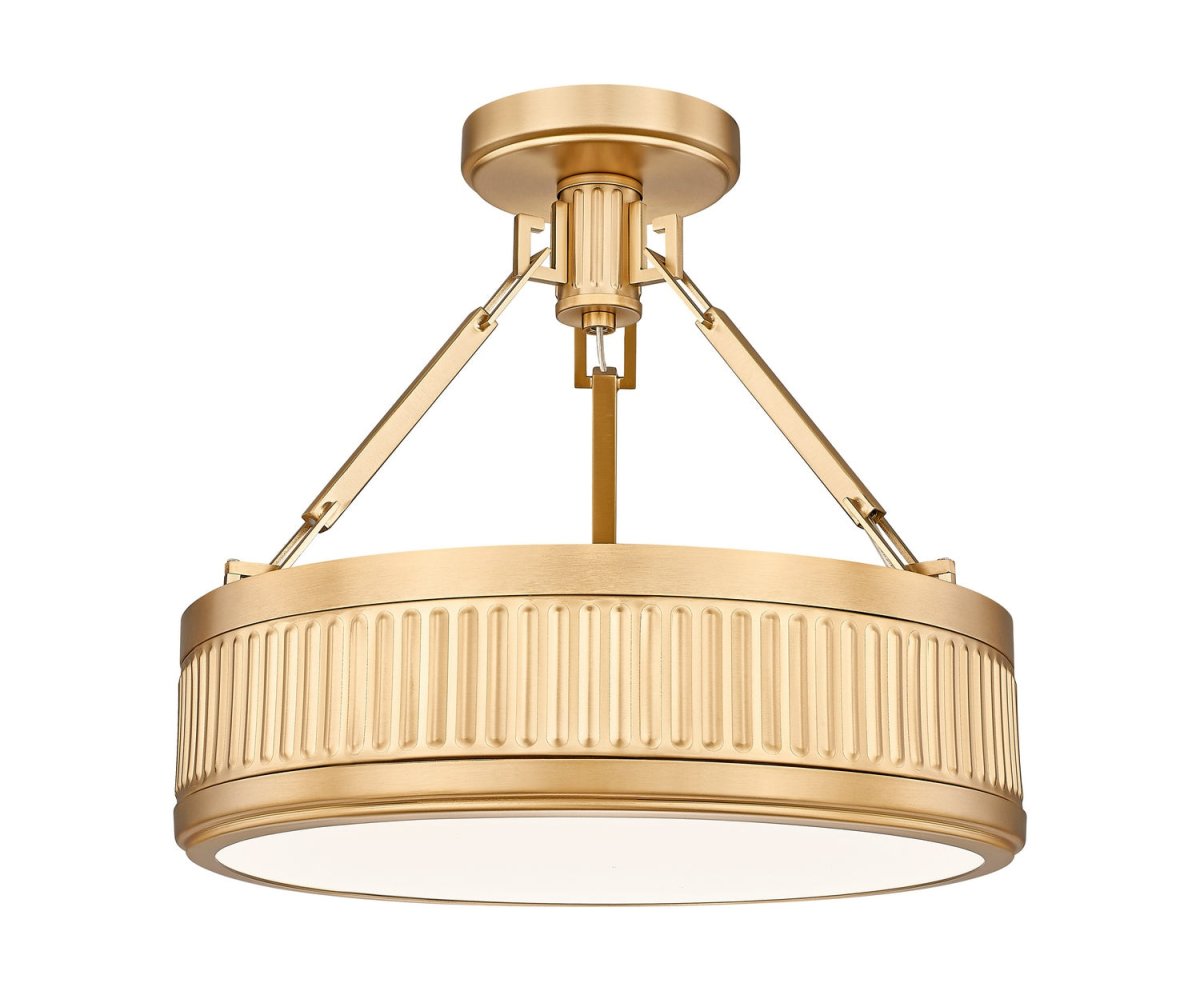 Semi-plafonnier Quinn - Or moderne 15" by Z-Lite | Luminaires & cie