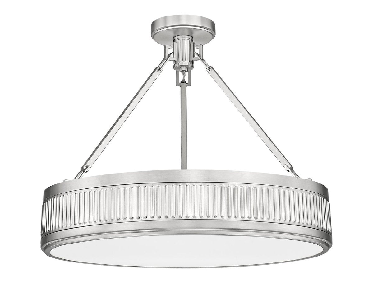 Semi-plafonnier Quinn - Nickel satiné 22" by Z-Lite | Luminaires & cie