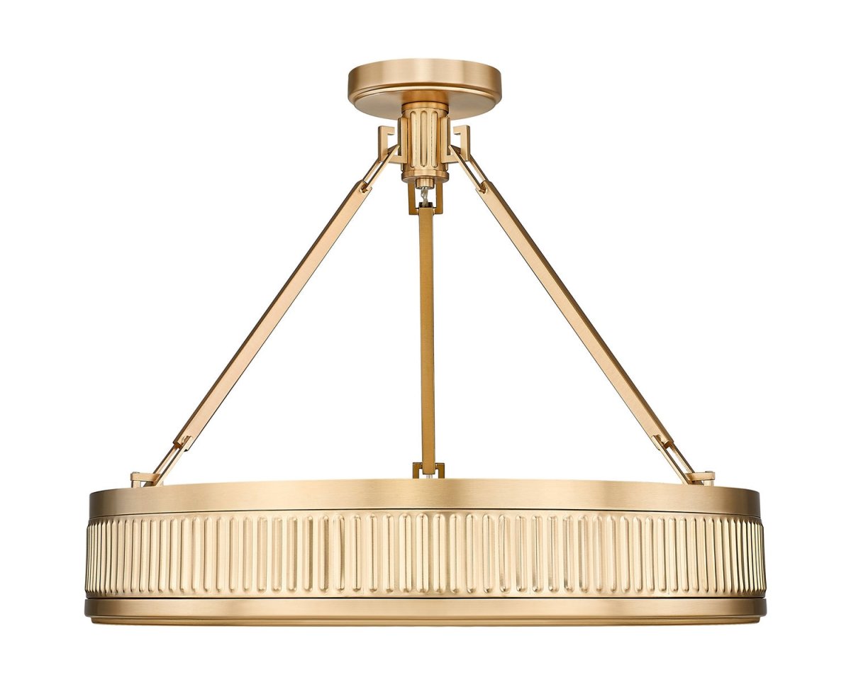 Semi-plafonnier Quinn - Nickel satiné 22" by Z-Lite | Luminaires & cie