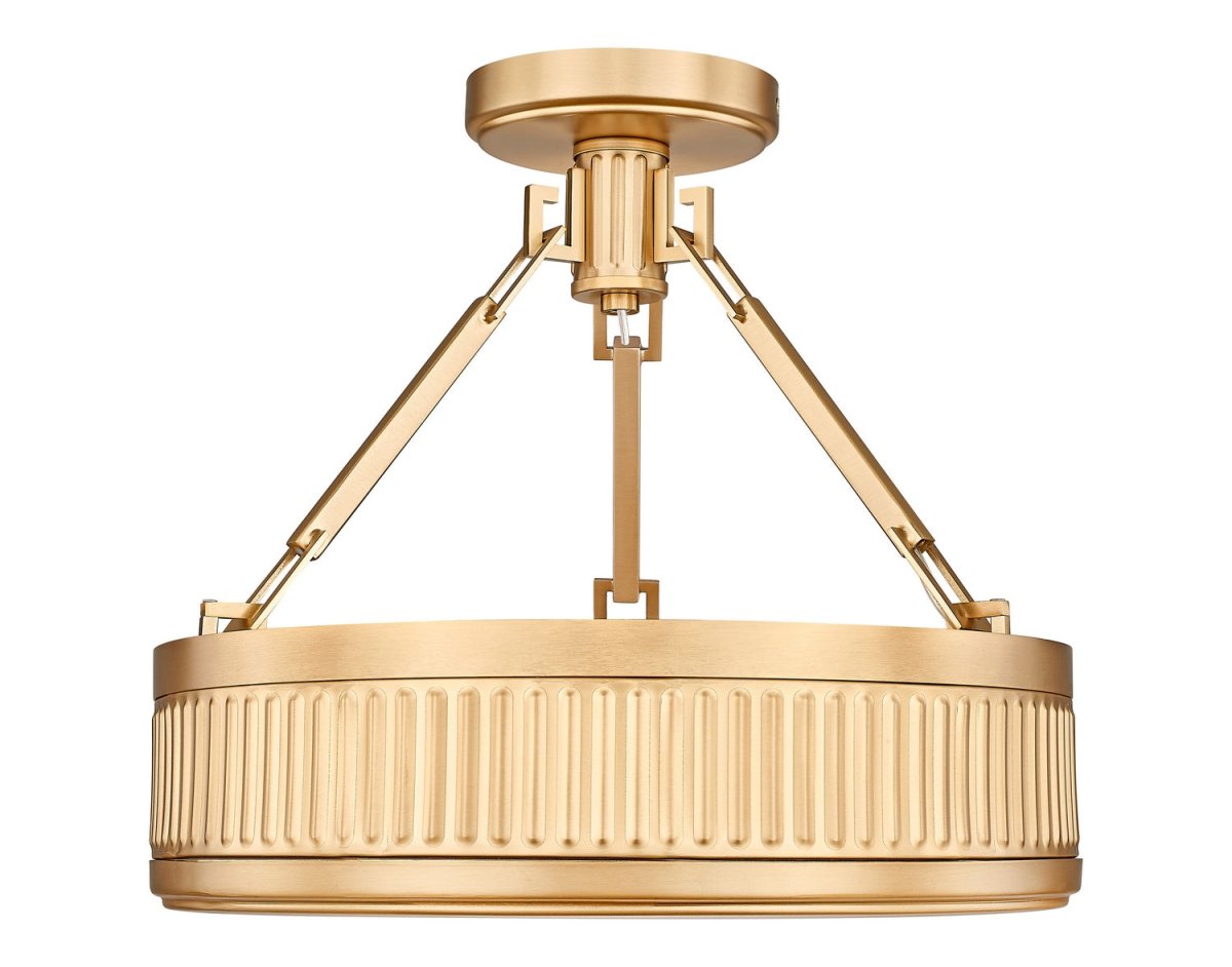 Semi-plafonnier Quinn - Nickel satiné 22" by Z-Lite | Luminaires & cie