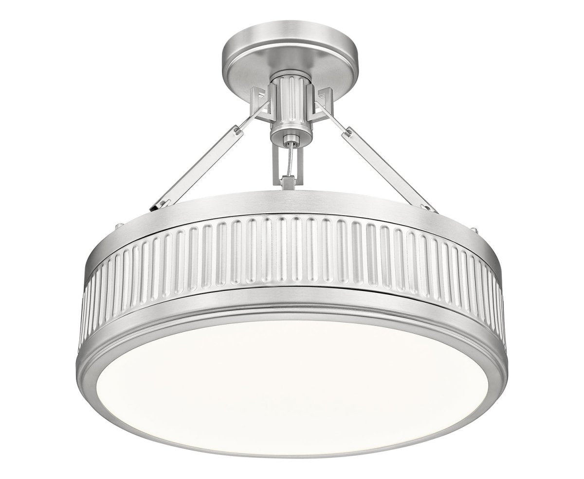 Semi-plafonnier Quinn - Nickel satiné 22" by Z-Lite | Luminaires & cie