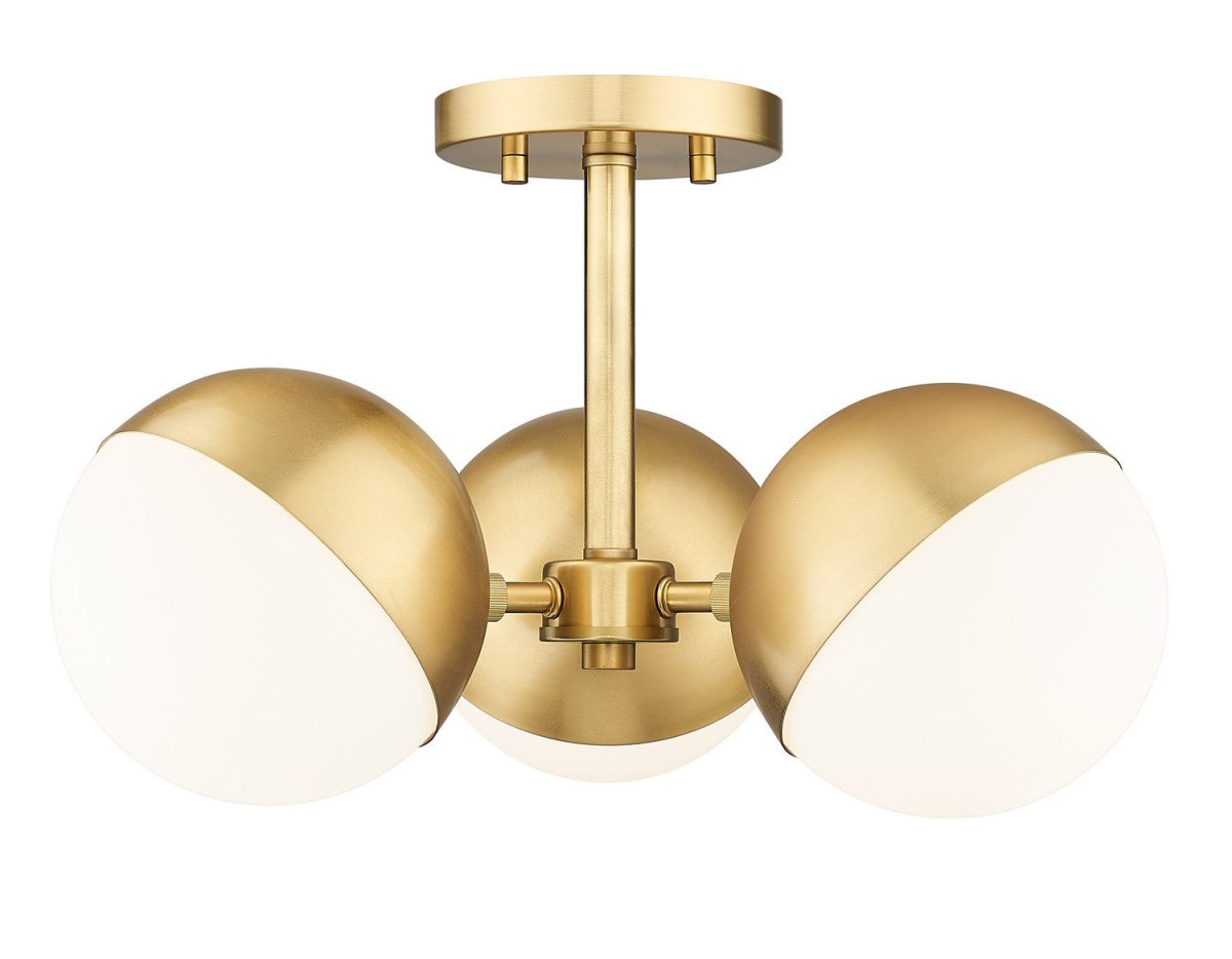 Semi-plafonnier Realm Sphere - Or moderne by Z-Lite | Luminaires & cie
