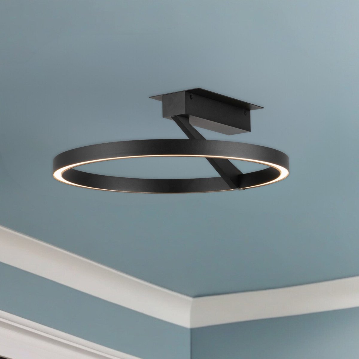Semi - plafonnier Roda - Noir 15 3/4" by Kuzco Lighting | Luminaires & cie