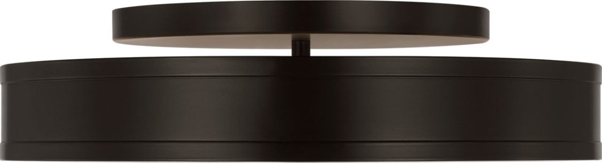 Semi-plafonnier rond Dupont - Fer vieilli 16" by Visual Comfort Studio | Luminaires & cie
