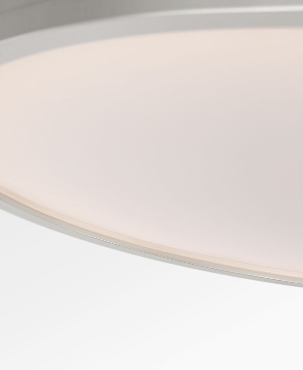 Semi-plafonnier rond Dupont - Nickel poli 12" by Visual Comfort Studio | Luminaires & cie